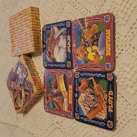 Camel's Joe's Beach Club Coaster Set of 4 in original box. Marlboro Cookbook - Picture 2 of 6